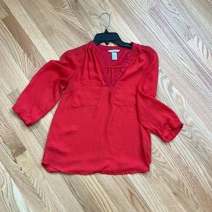 Red Blouse Top